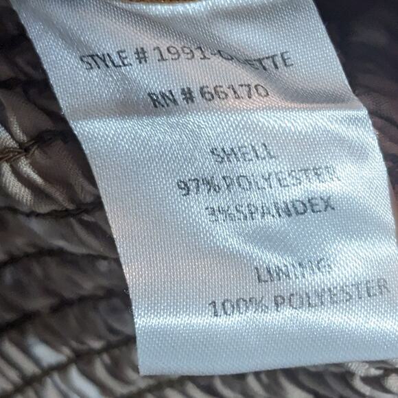 Slate & Willow Sketched Polka Dot Wide Leg Crop Jumpsuit Brown Women's Size 2 - Picture 14 of 14